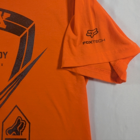 Fox Moto Created to Destroy Men's Orange Graphic Short Sleeve T-Shirt Size Med - Picture 5 of 9